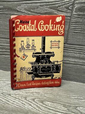 Maine Coastal Cooking Cookbook Recipe Book Vintage 1975 Spiral Paperback